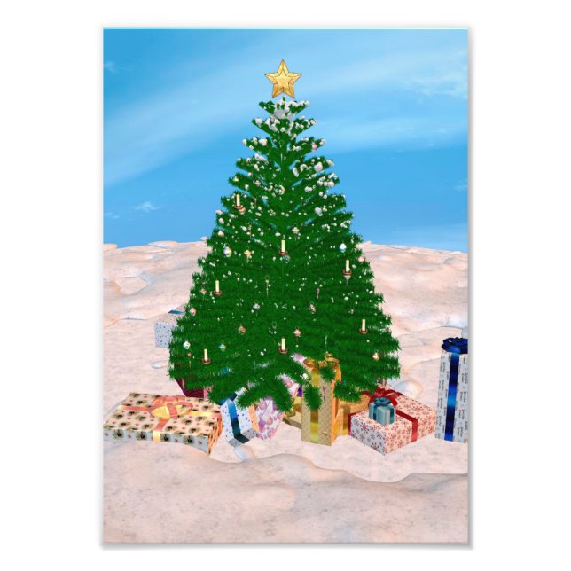 Weihnachtsbaum Fotodruck (Vorne)