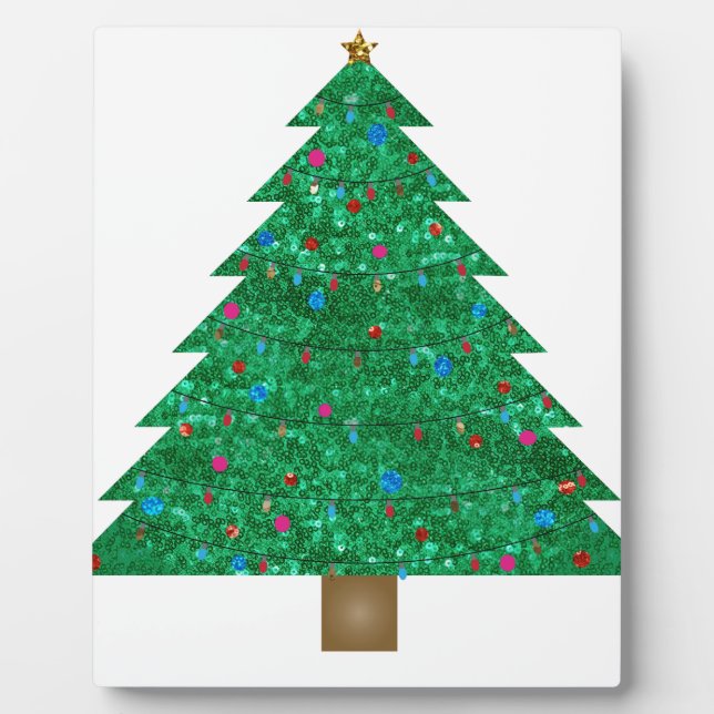 Weihnachtsbaum Fotoplatte (Vorderseite)