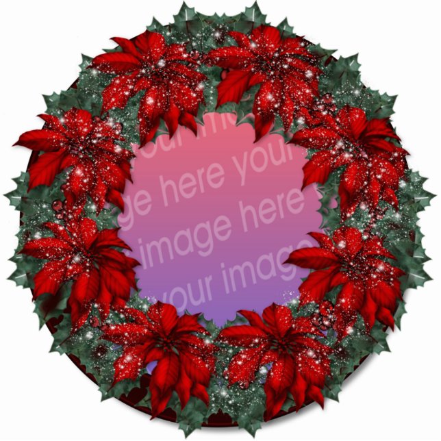 Weihnachtsbaum Fotoskulptur Ornament (Vorne)