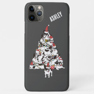 Weihnachtsbaum Französischer Bulldog Welpe Case-Mate iPhone Hülle