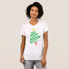 Weihnachtsbaum Frauentee T-Shirt
