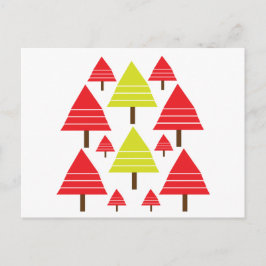 Weihnachtsbaum-Frohe Festtage Postkarte