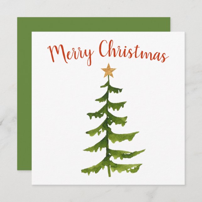 Weihnachtsbaum frohe Weihnachten (Vorne/Hinten)