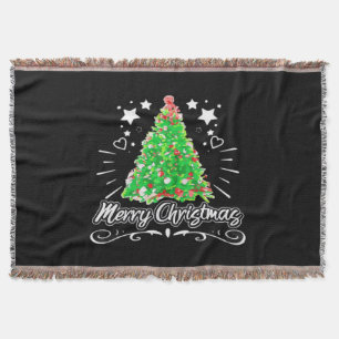 Weihnachtsbaum Frohe Weihnachten Essential Decke