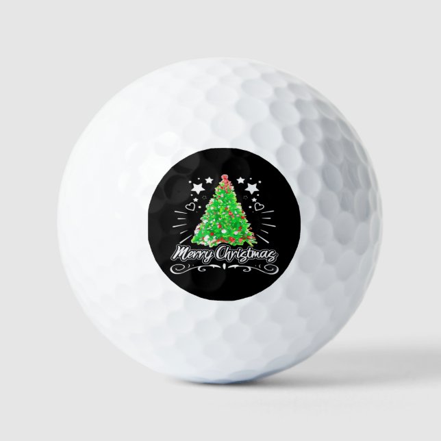 Weihnachtsbaum Frohe Weihnachten Essential Golfball (Vorderseite)