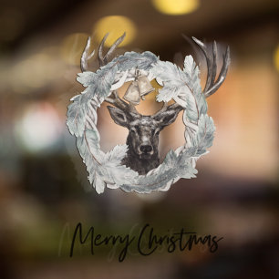 Weihnachtsbaum Frohe Weihnachten Fensteraufkleber