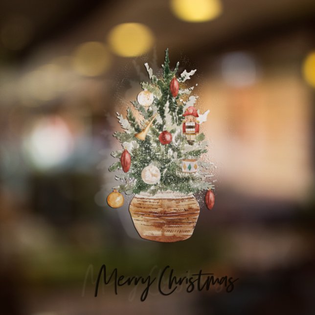 Weihnachtsbaum | Frohe Weihnachten Fensteraufkleber (Von Creator hochgeladen)