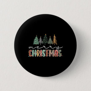 Weihnachtsbaum frohe Weihnachten für Mädchen Button
