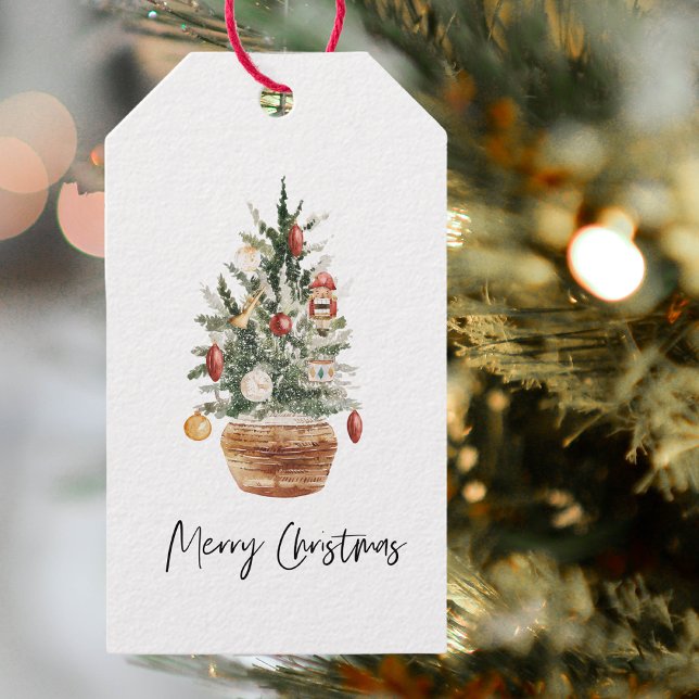 Weihnachtsbaum | Frohe Weihnachten Geschenkanhänger (Von Creator hochgeladen)
