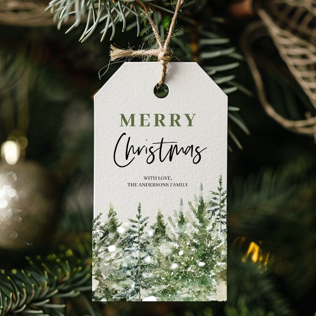 Weihnachtsbaum | Frohe Weihnachten Geschenkanhänger (Von Creator hochgeladen)