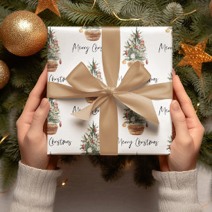 Weihnachtsbaum   Frohe Weihnachten Geschenkpapier