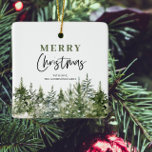 Weihnachtsbaum | Frohe Weihnachten Keramikornament<br><div class="desc">Weihnachtsbaum | Frohe Weihnachten</div>
