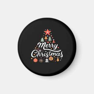 Weihnachtsbaum Frohe Weihnachten Klassiker Magnet
