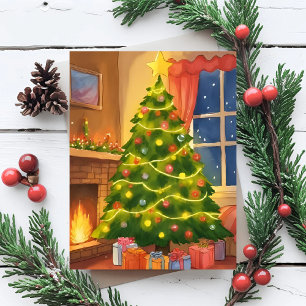 Weihnachtsbaum Frohe Weihnachten Malerei