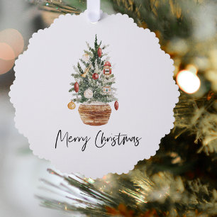 Weihnachtsbaum   Frohe Weihnachten Ornament Karte