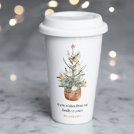 Weihnachtsbaum | Frohe Weihnachten Pappbecher