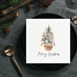 Weihnachtsbaum Frohe Weihnachten Serviette