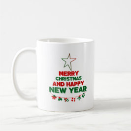 Weihnachtsbaum, Frohes Neues Jahr, Worte, Stern, G Kaffeetasse
