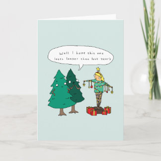 Weihnachtsbaum | Funny Comic Christmas Card Feiertagskarte