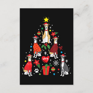 Weihnachtsbaum Funny Dog Mama Vater Begleitkarte