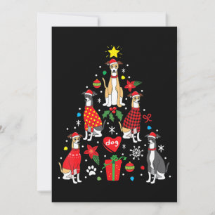 Weihnachtsbaum Funny Dog Mama Vater Feiertagskarte