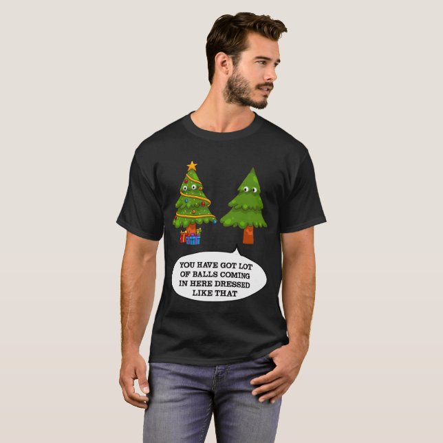 Weihnachtsbaum Funny - Ugly Smart Funny Weihnachte T-Shirt (Vorne ganz)