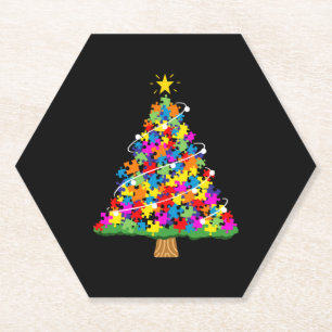 Weihnachtsbaum für Autismus Untersetzer