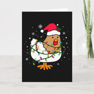 Weihnachtsbaum für Hühner, Hühnchen Weihnachten Karte