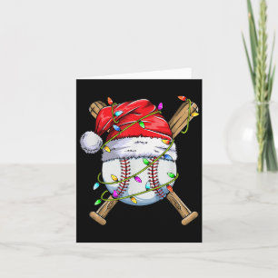 Weihnachtsbaum für Männer Jungen WeihnachtsBasebal Karte