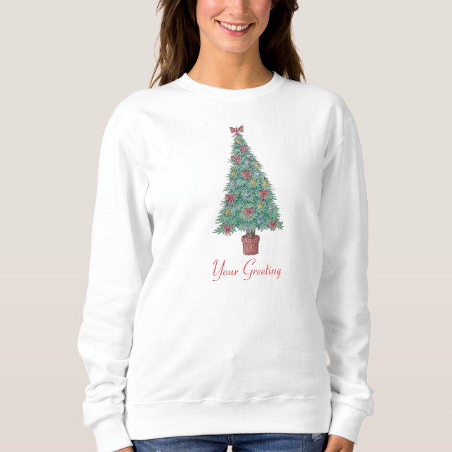 Weihnachtsbaum für Weihnachten Sweatshirt (Vorderseite)
