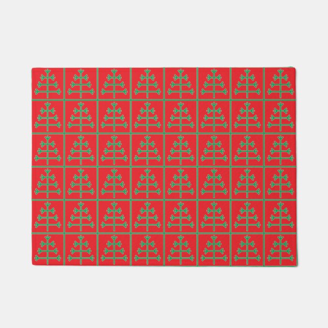 Weihnachtsbaum Fußmatte (Vorderseite)