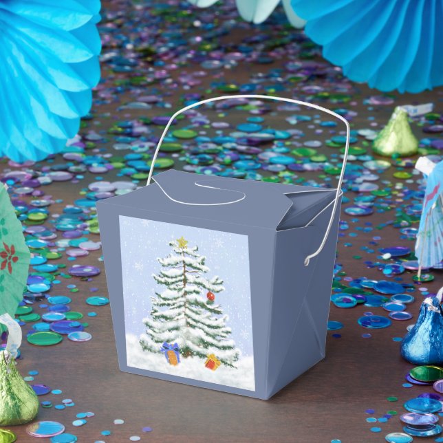Weihnachtsbaum-Gastgeschenk Geschenkschachtel (Party)