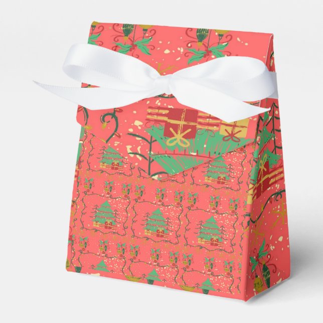 Weihnachtsbaum-Gefälligkeitsbox Geschenkschachtel (Vorderseite)