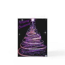 Weihnachtsbaum gefaltete Weihnachtskarte