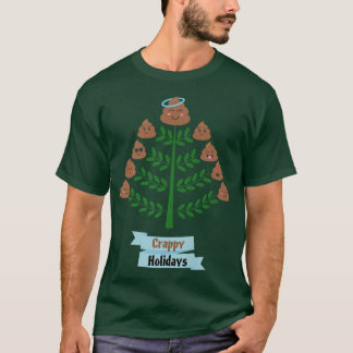 Weihnachtsbaum gekackt glückliche verrückte Feiert T-Shirt