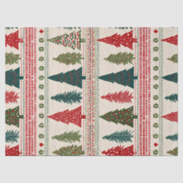 Weihnachtsbaum Gemustert Seidenpapier