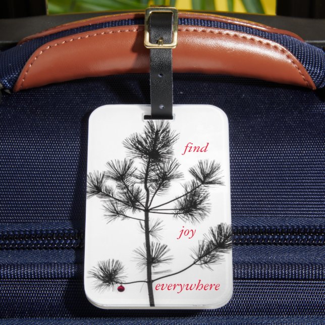 Weihnachtsbaum Gepäckanhänger (Vorderseite Insitu 2)