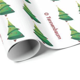 Weihnachtsbaum-Geschenk-Verpackung O Tannenbaum Geschenkpapier