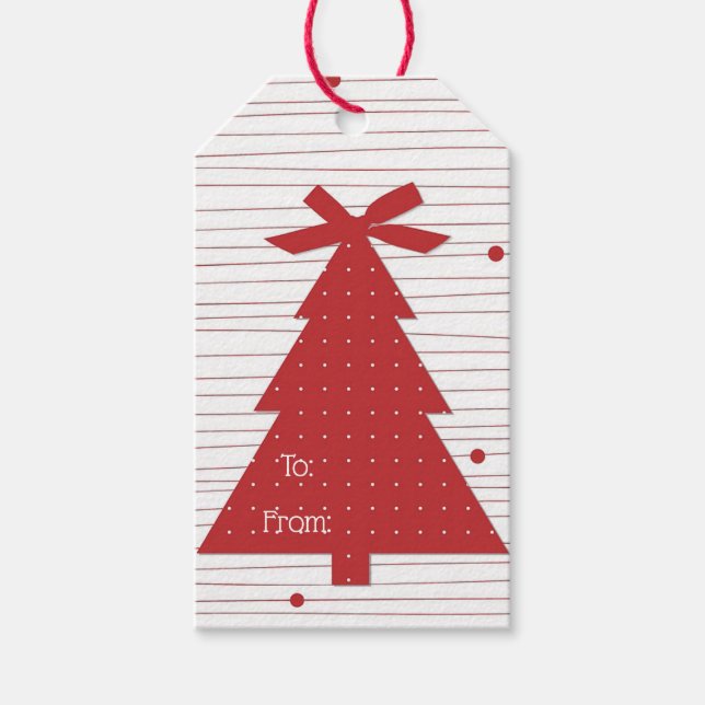 Weihnachtsbaum Geschenkanhänger (Vorderseite)