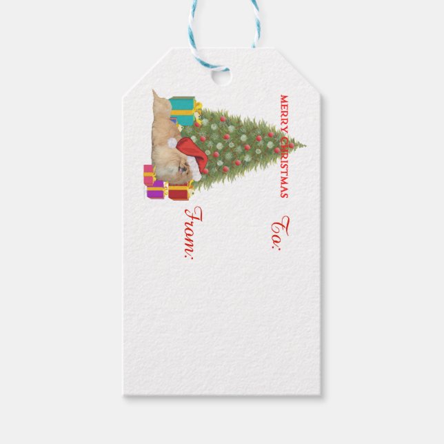 Weihnachtsbaum Geschenkanhänger (Vorderseite)