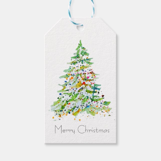 Weihnachtsbaum Geschenkanhänger (Vorderseite)