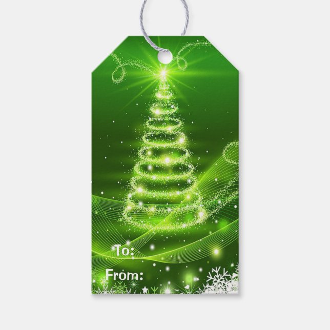 Weihnachtsbaum Geschenkanhänger (Vorderseite)