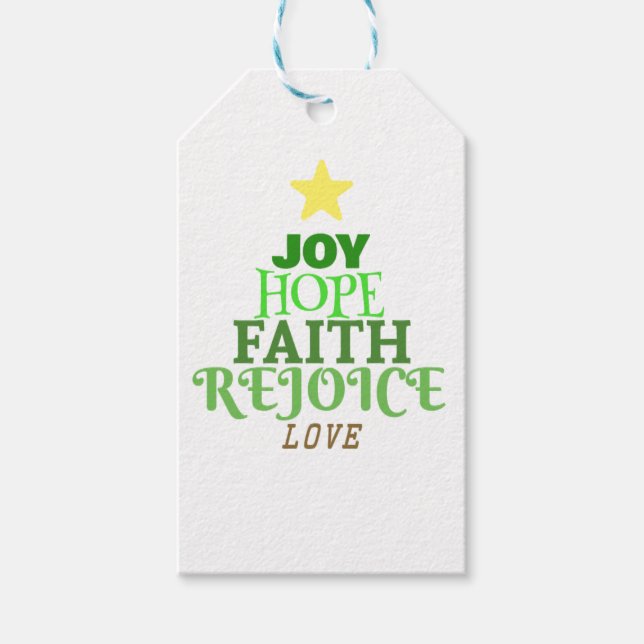 Weihnachtsbaum Geschenkanhänger (Vorderseite)