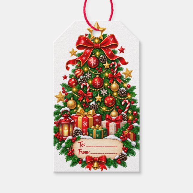 Weihnachtsbaum-Geschenkanhänger Geschenkanhänger (Vorderseite)