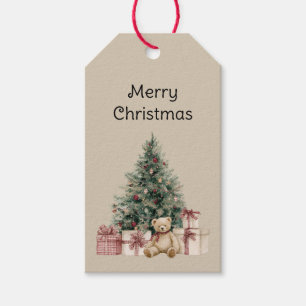 Weihnachtsbaum-Geschenke Teddybär Geschenkanhänger