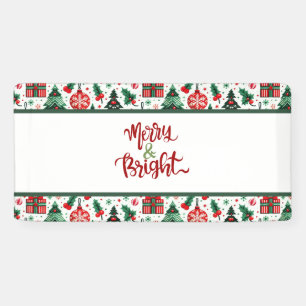 Weihnachtsbaum, Geschenke, Zuckerrohr Banner