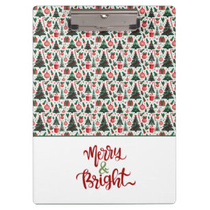 Weihnachtsbaum, Geschenke, Zuckerrohr Klemmbrett