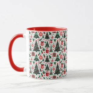 Weihnachtsbaum, Geschenke, Zuckerrohr Tasse