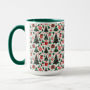 Weihnachtsbaum, Geschenke, Zuckerrohr Tasse