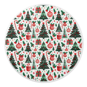 Weihnachtsbaum, Geschenke, Zuckerstange Keramikknauf